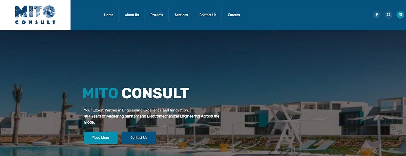 Mito Consult website screenshot