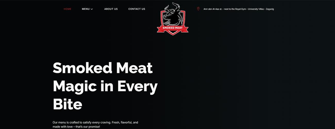 Smoked Meat website screenshot